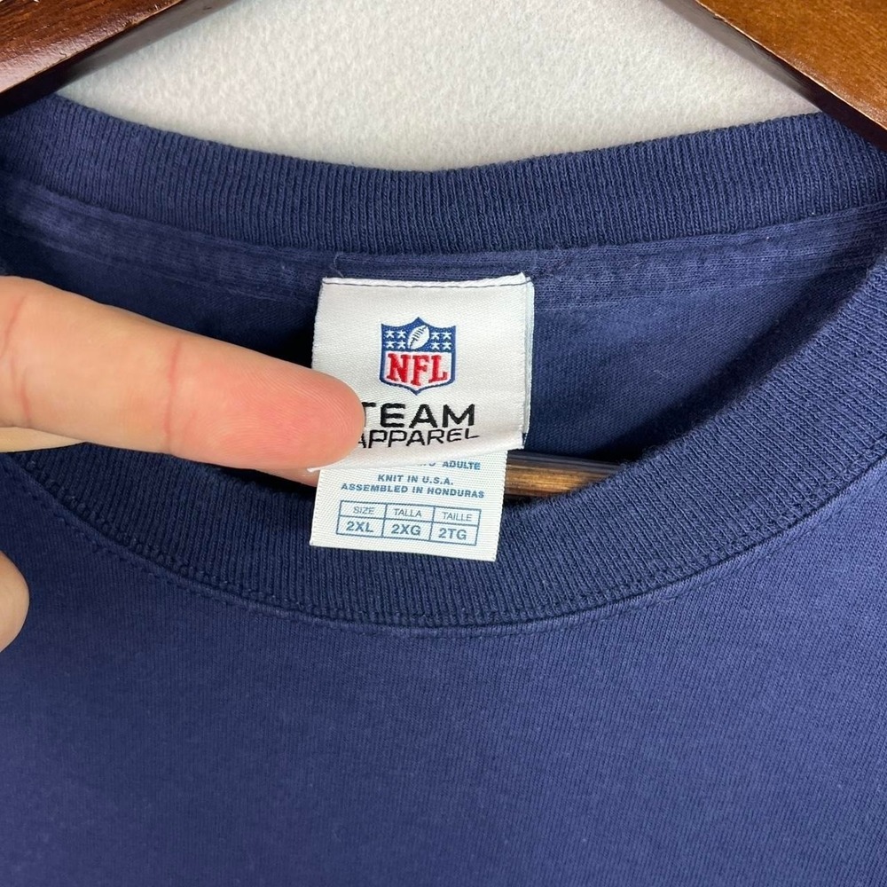 Not Just Football Chargers Football Helmet Logo Blue Tee Shirt XXL - Picture 3 of 6
